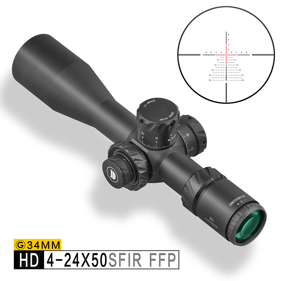 HD 4-24X50SFIR FFP Rifle Scopes HD scope model-DISCOVERYOPT